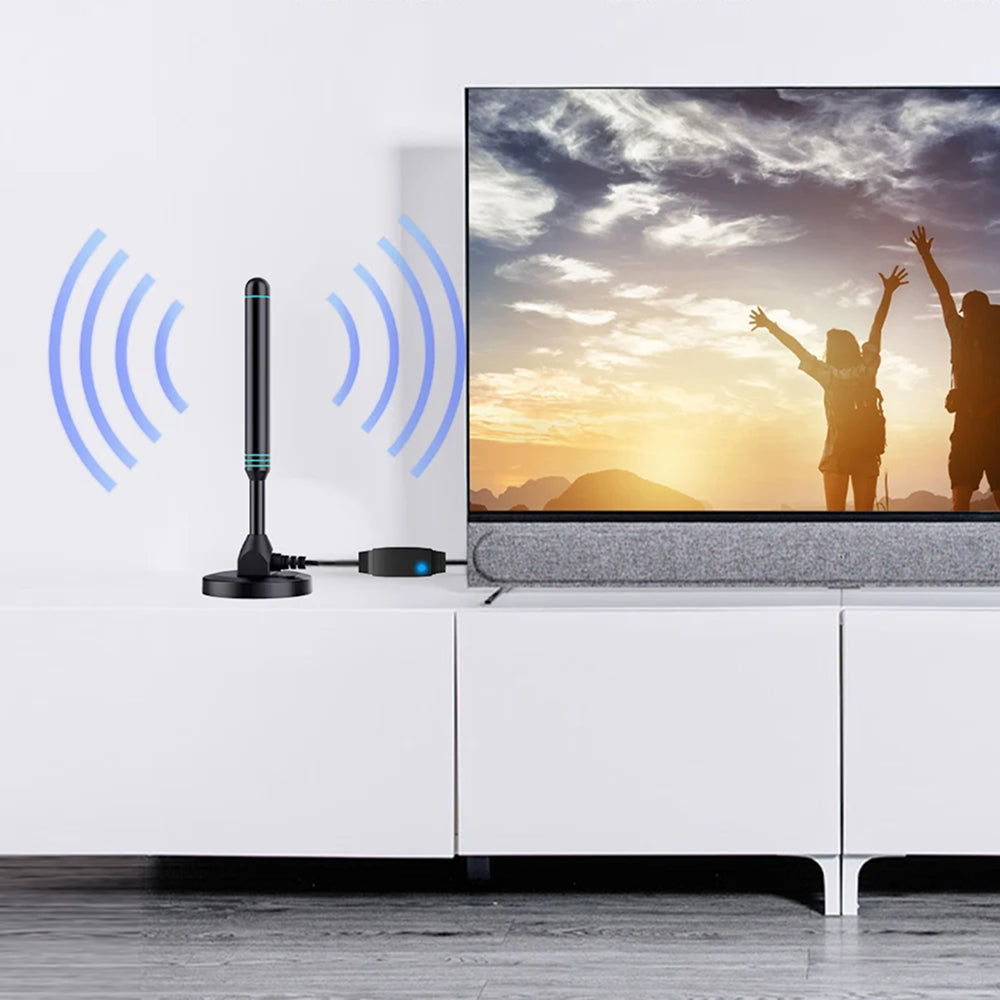 SygNarci Amplified Indoor TV Aerial 4K UHD 30dB Amplifier UK