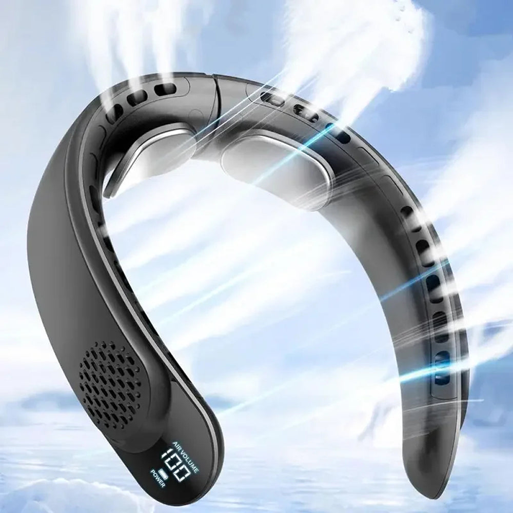 NeckyKool Bladeless Wearable Neck Fan with 360° Airflow
