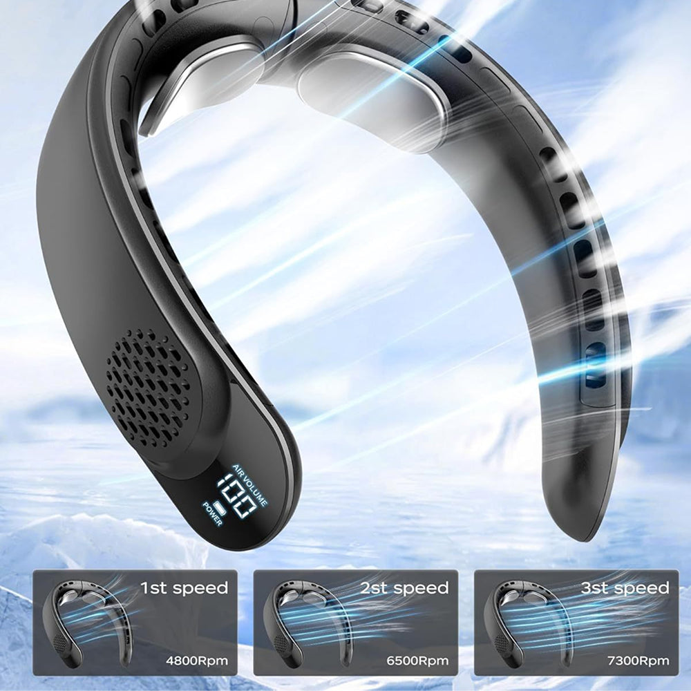 NeckyKool Bladeless Wearable Neck Fan with 360° Airflow