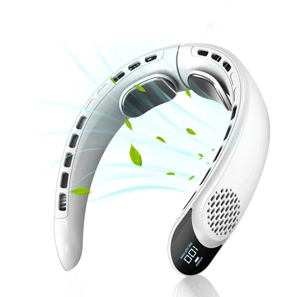 NeckyKool Bladeless Wearable Neck Fan with 360° Airflow