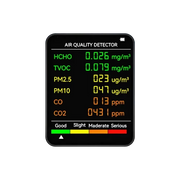 BreaEzvi 6-in-1 Indoor Air Quality Monitor with Real-Time CO2 Sensing