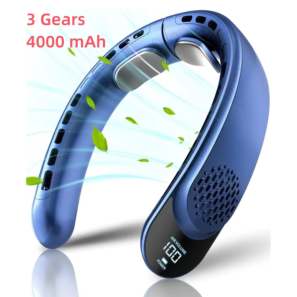 NeckyKool Bladeless Wearable Neck Fan with 360° Airflow