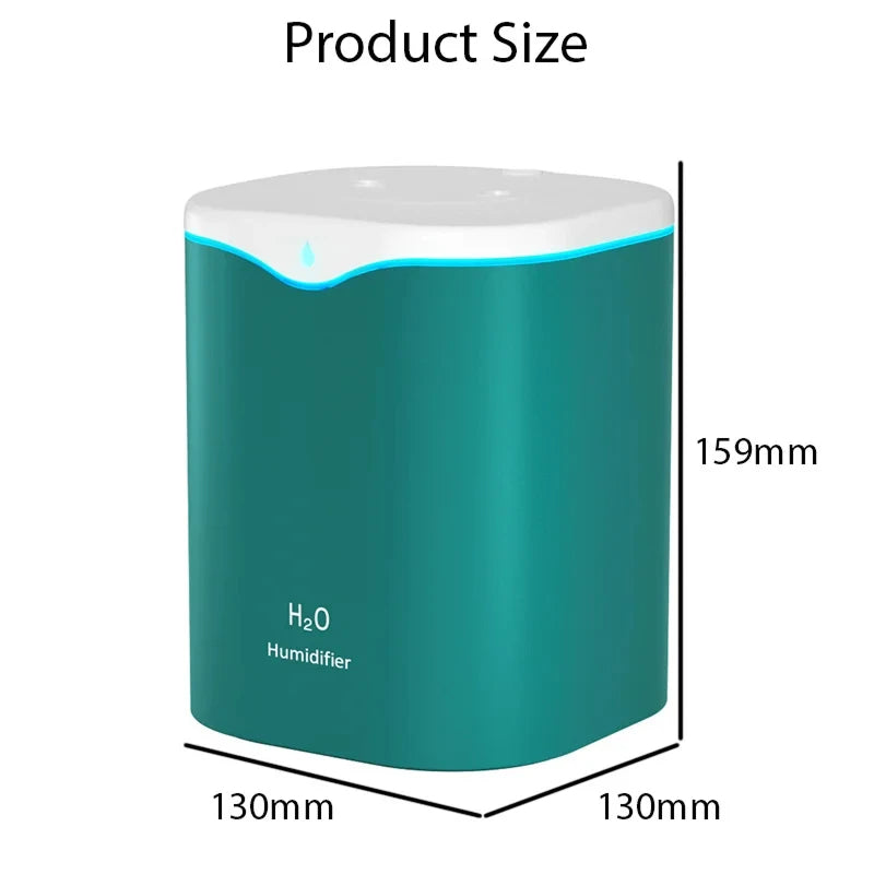ClouDiaxi 2L Dual Nozzle Cool Mist Humidifier for Home & Office