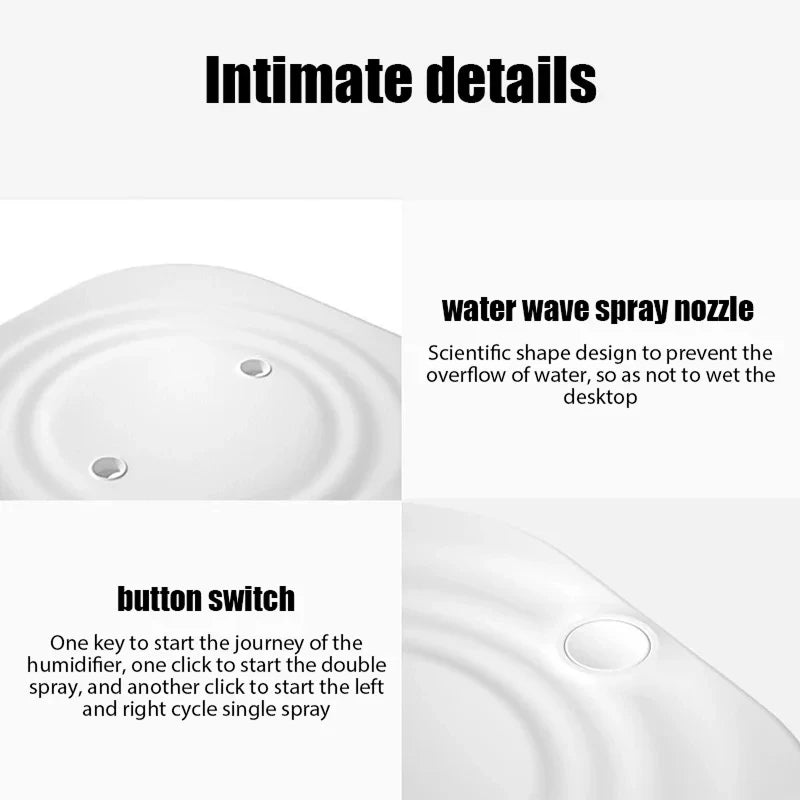 ClouDiaxi 2L Dual Nozzle Cool Mist Humidifier for Home & Office