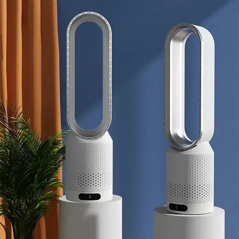 CoolLyxi Bladeless Tower Fan with 8 Speeds & Negative Ion Function