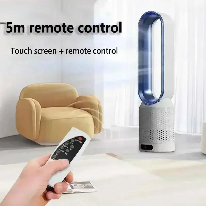 CoolLyxi Bladeless Tower Fan with 8 Speeds & Negative Ion Function