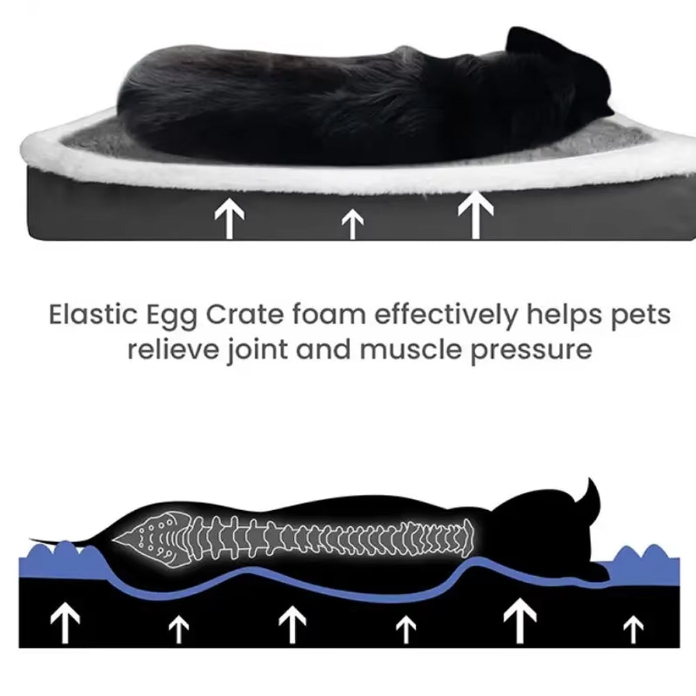 CushyWofie Orthopaedic Dog Bed with Joint Support Foam