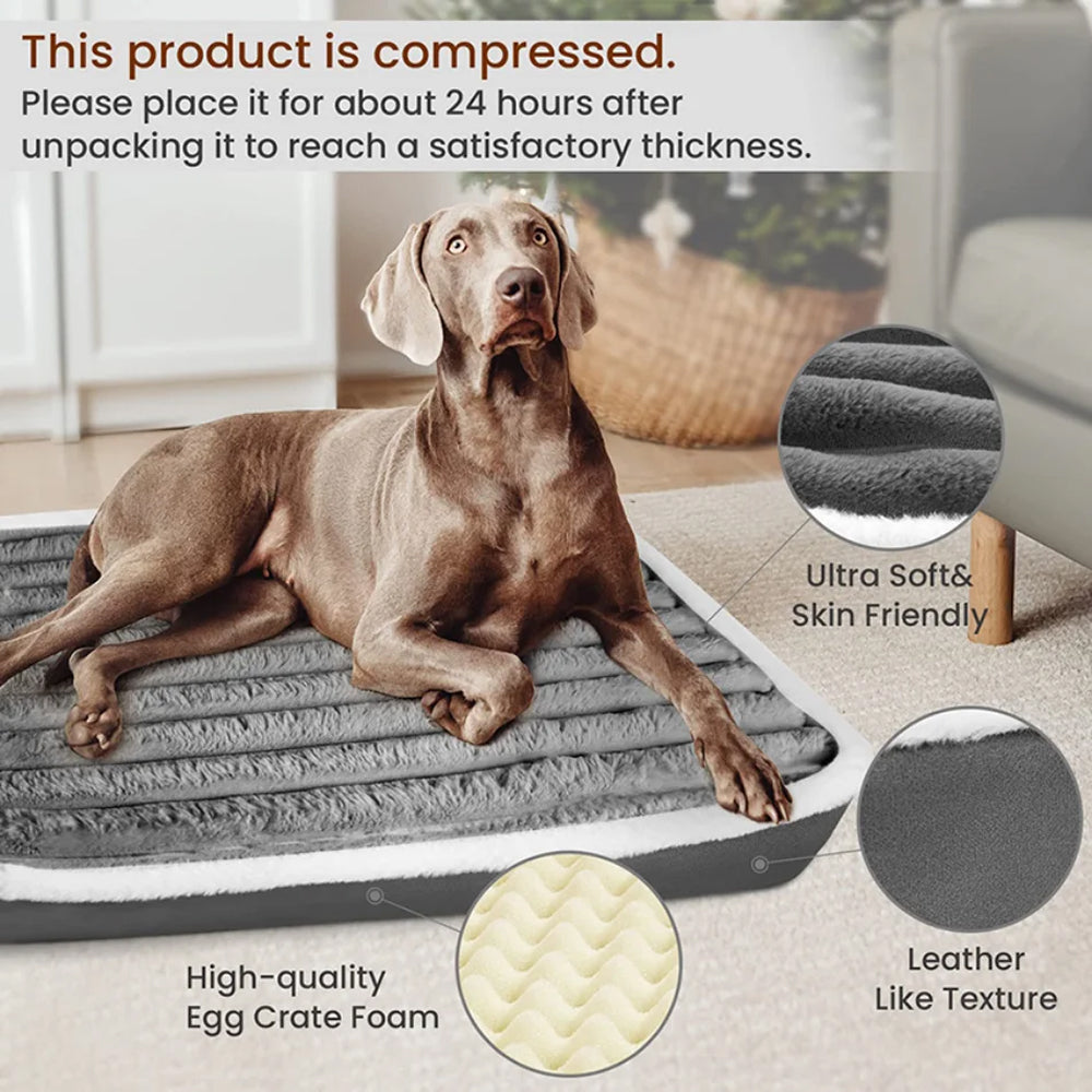 CushyWofie Orthopaedic Dog Bed with Joint Support Foam