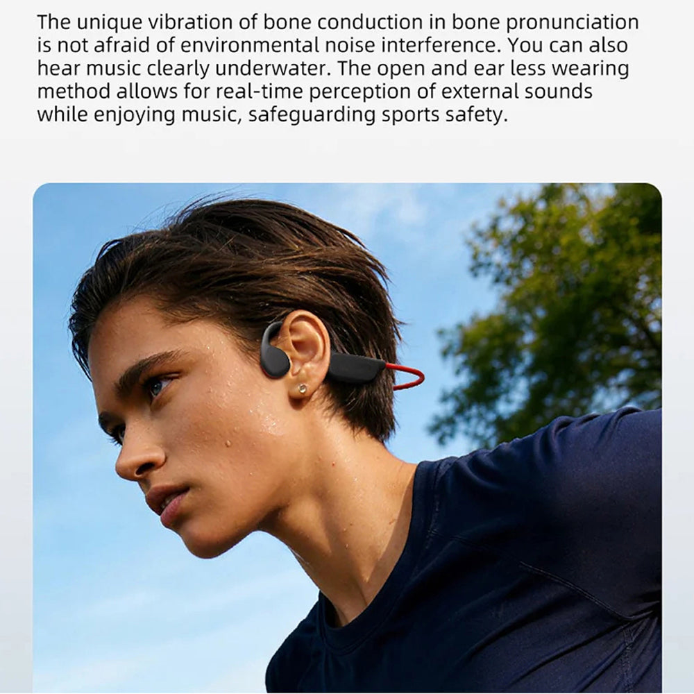 DeepWavix Bone Conduction Swimming Headphones - IPX8 Waterproof