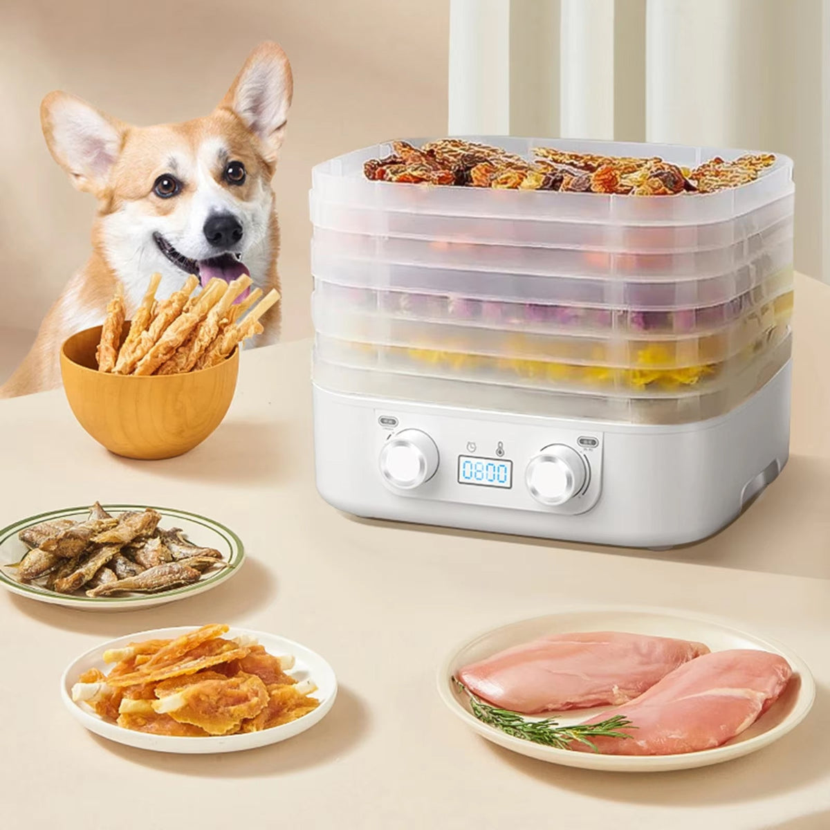 Dehyvex 5-Tray Food Dehydrator for Healthy Snacks UK
