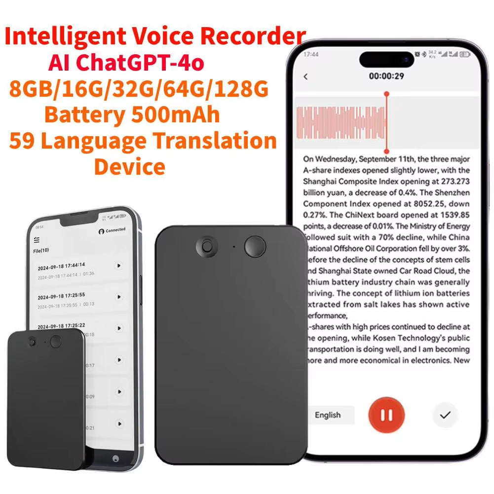 EchoScrib AI Note Taker & Portable Transcription Device
