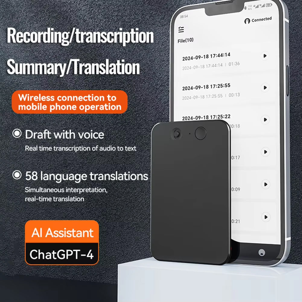 EchoScrib AI Note Taker & Portable Transcription Device