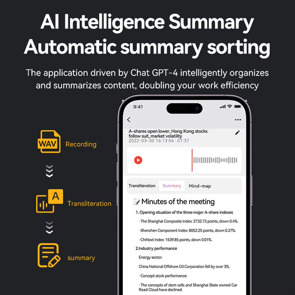 EchoScrib AI Note Taker & Portable Transcription Device