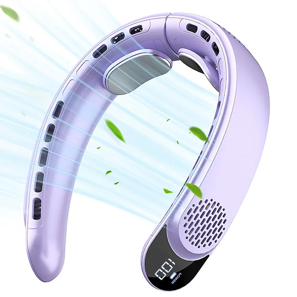 NeckyKool Bladeless Wearable Neck Fan with 360° Airflow