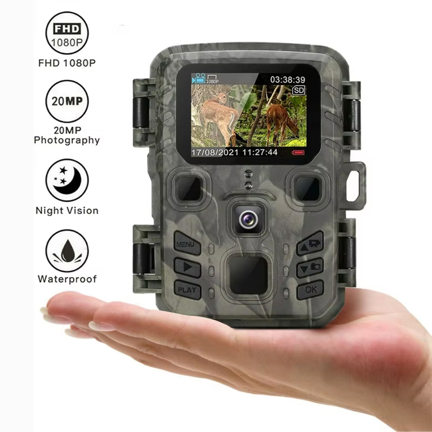 FaunPeak 20MP WiFi Wildlife Garden Camera with Night Vision