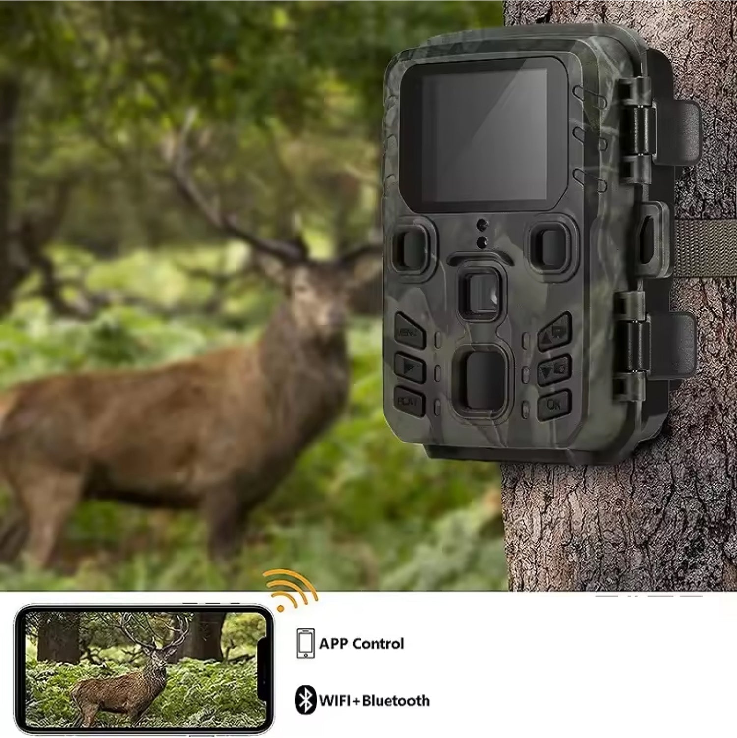 FaunPeak 20MP WiFi Wildlife Garden Camera with Night Vision