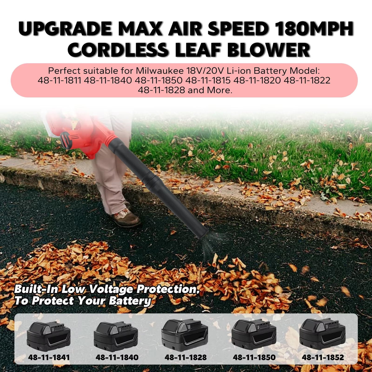 LeafiJet 2-in-1 Cordless Leaf Blower & Vacuum for Garden & Home