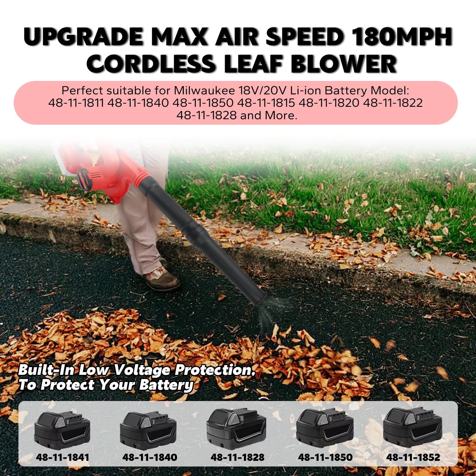 LeafiJet 2-in-1 Cordless Leaf Blower & Vacuum for Garden & Home