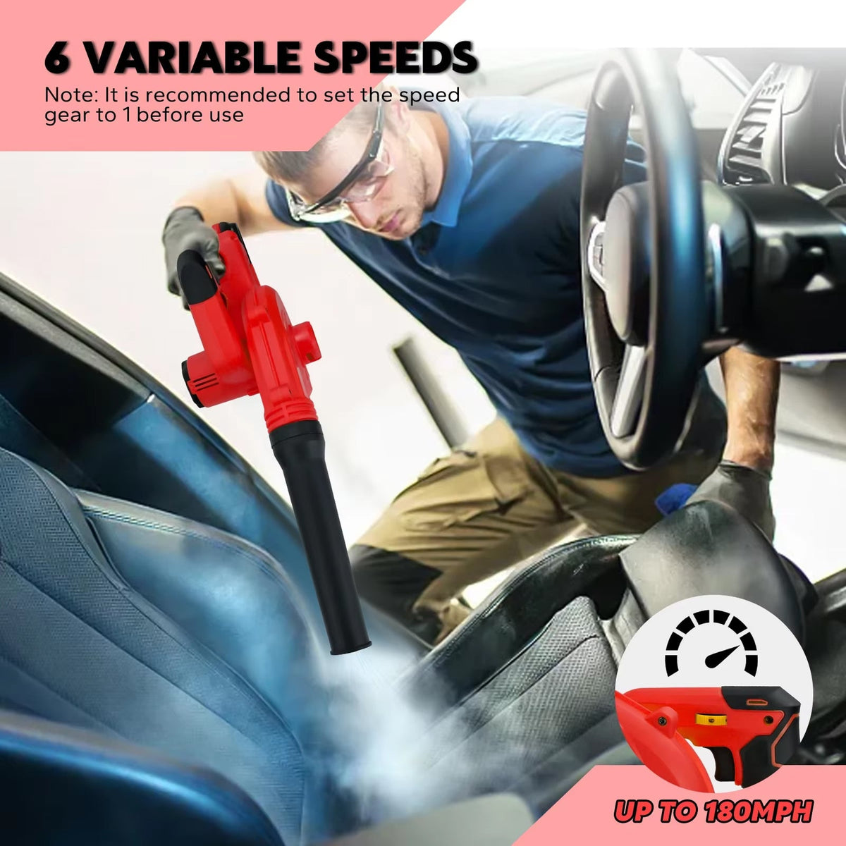 LeafiJet 2-in-1 Cordless Leaf Blower & Vacuum for Garden & Home