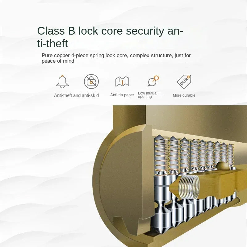 LockSpino Anti-Theft Steering Wheel Lock with Class B Copper Core