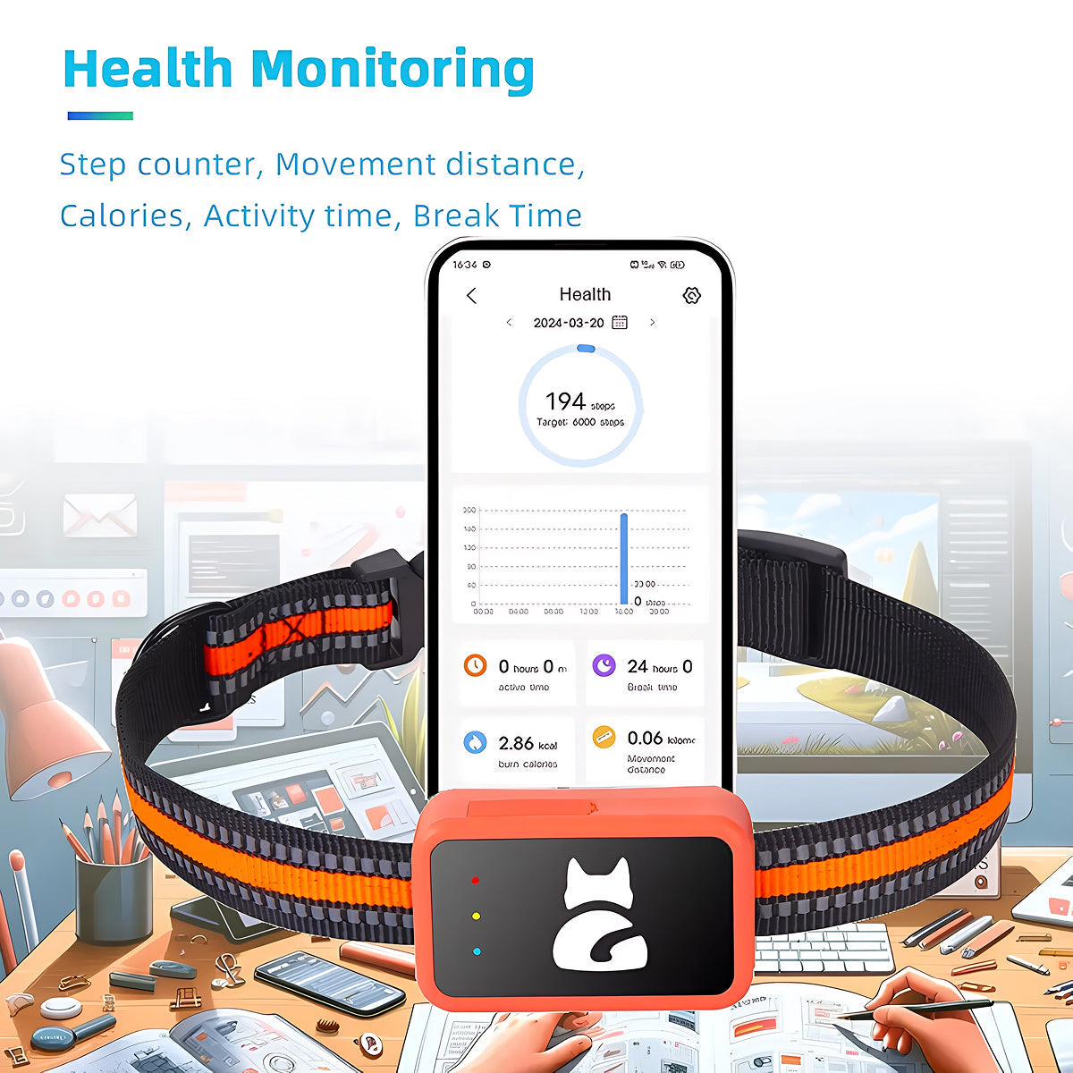 PawiSition GPS Cat Tracker - No Subscription Pet Tracking UK