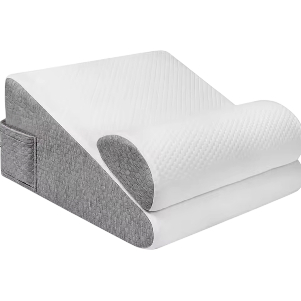 PropZilia Multi-Position Memory Foam Wedge Pillow with Cooling Technology