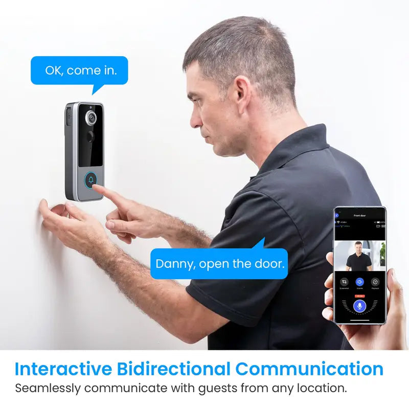 PurePeeki Wireless 1080P HD Video Doorbell UK
