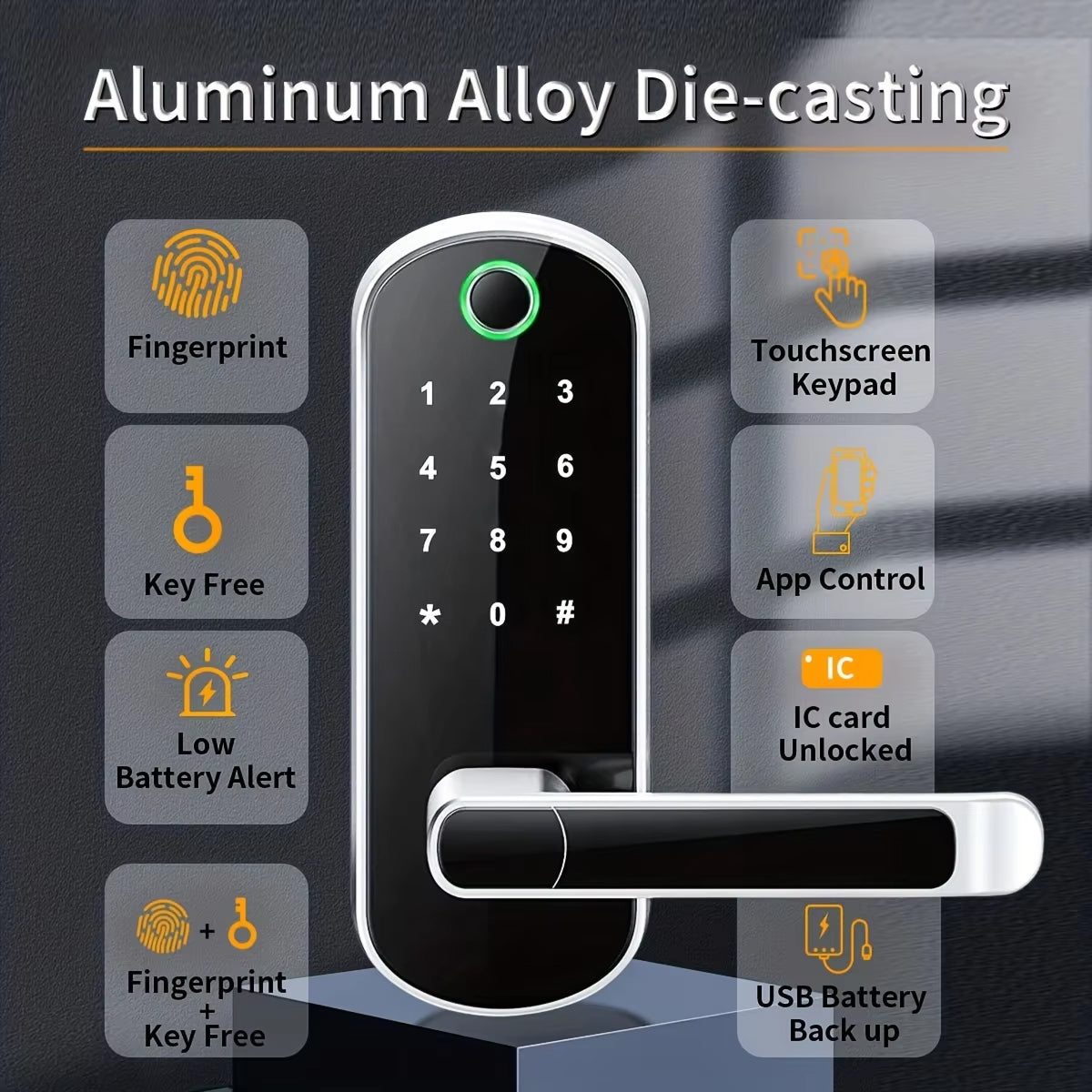 SafeeBolt Smart Biometric Fingerprint Door Lock UK