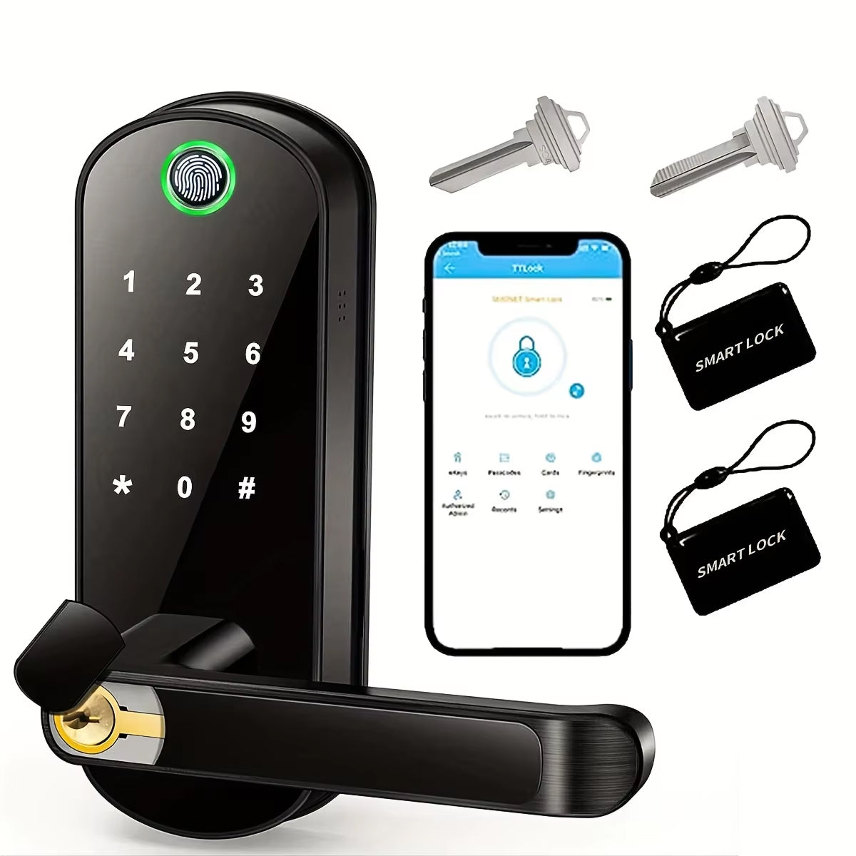 SafeeBolt Smart Biometric Fingerprint Door Lock UK