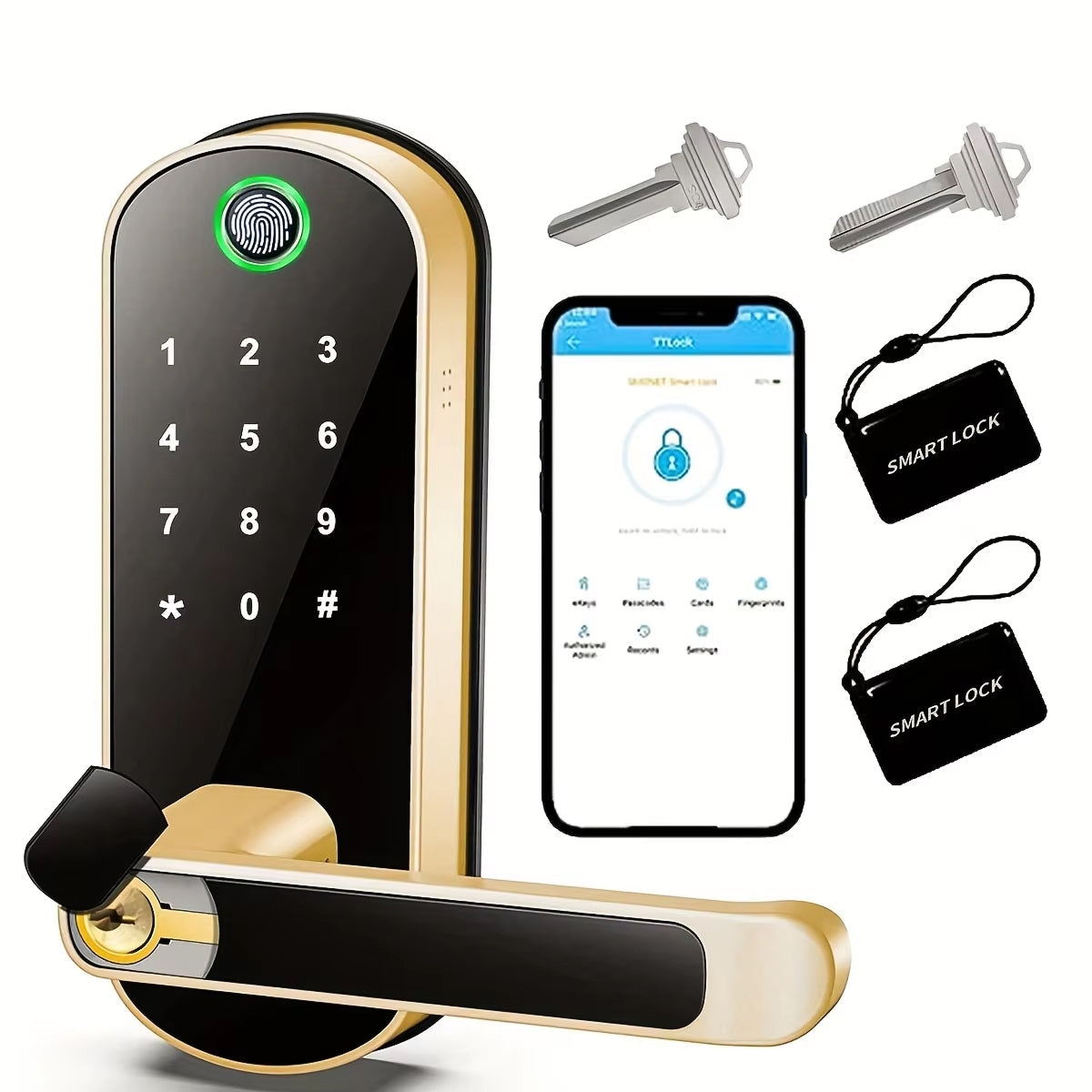 SafeeBolt Smart Biometric Fingerprint Door Lock UK
