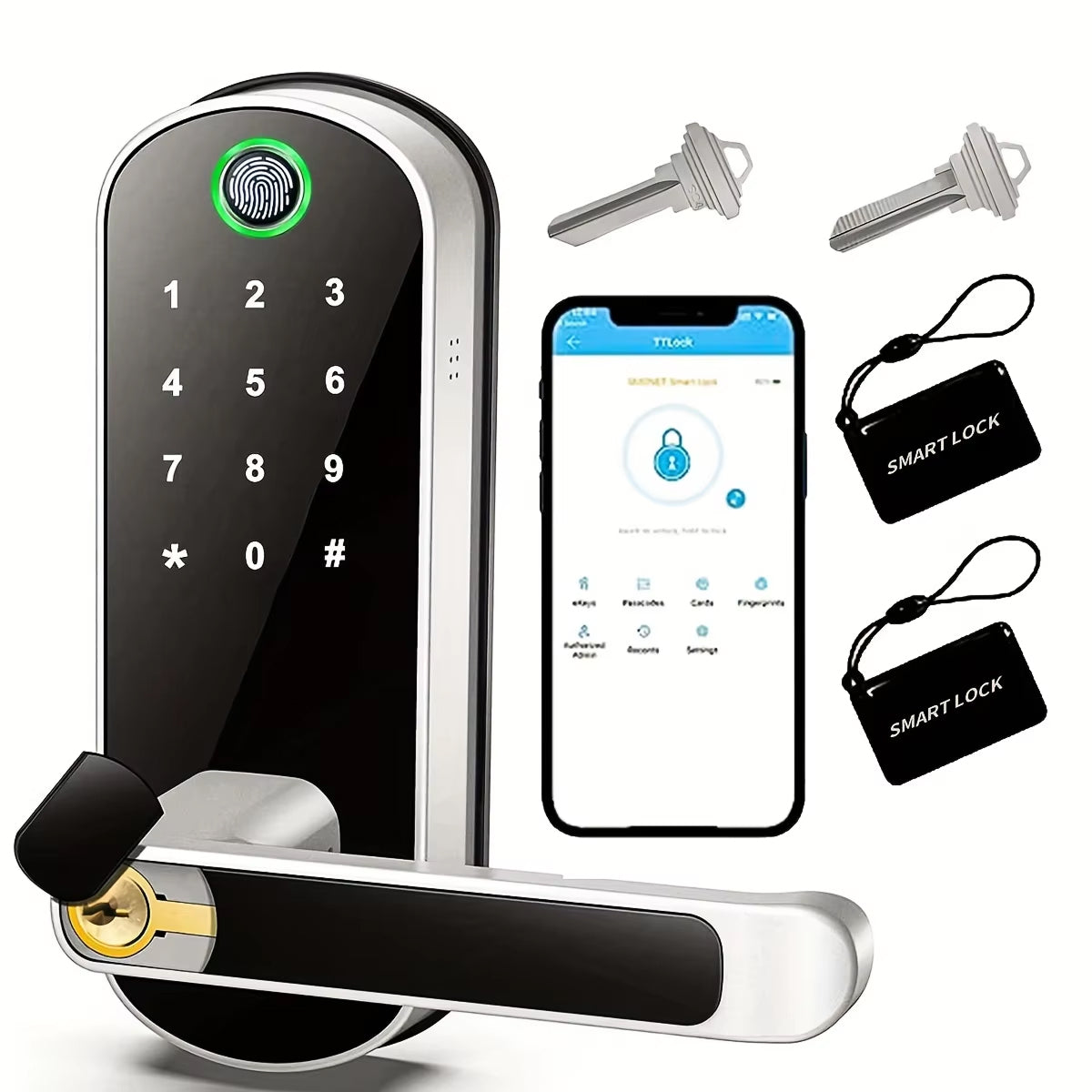 SafeeBolt Smart Biometric Fingerprint Door Lock UK