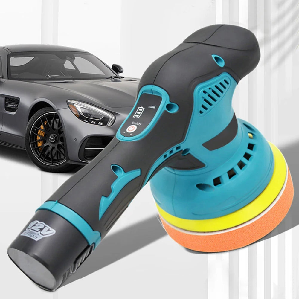 ShynexRo Cordless Dual-Action Car Polisher with 8 Speed Settings