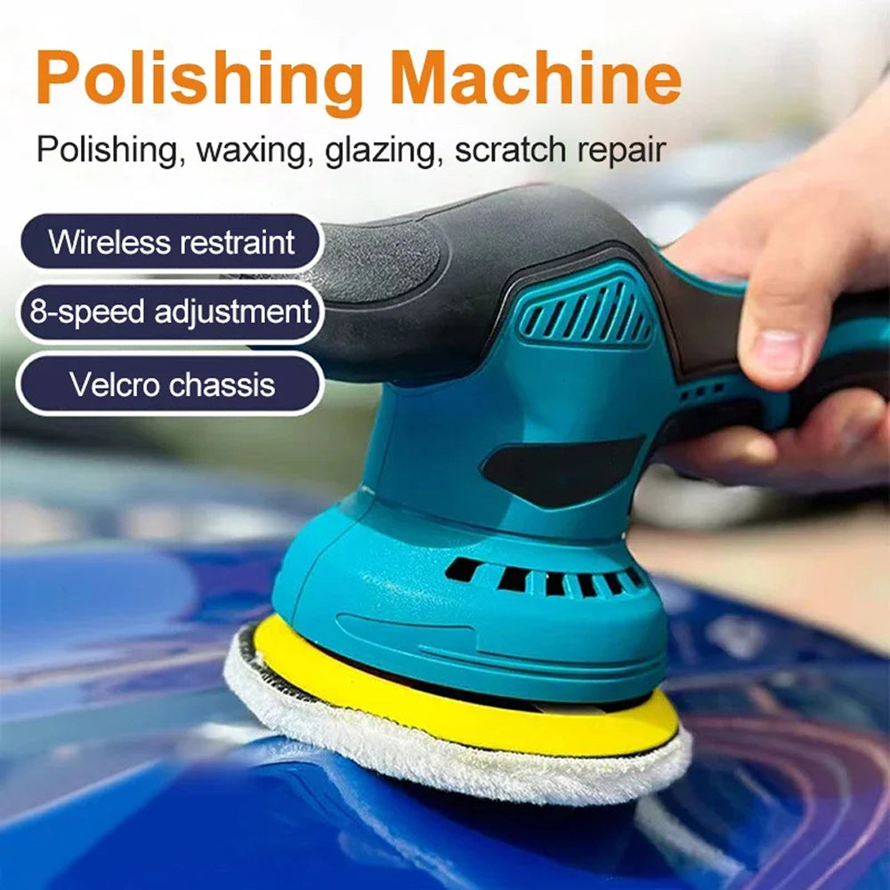 ShynexRo Cordless Dual-Action Car Polisher with 8 Speed Settings