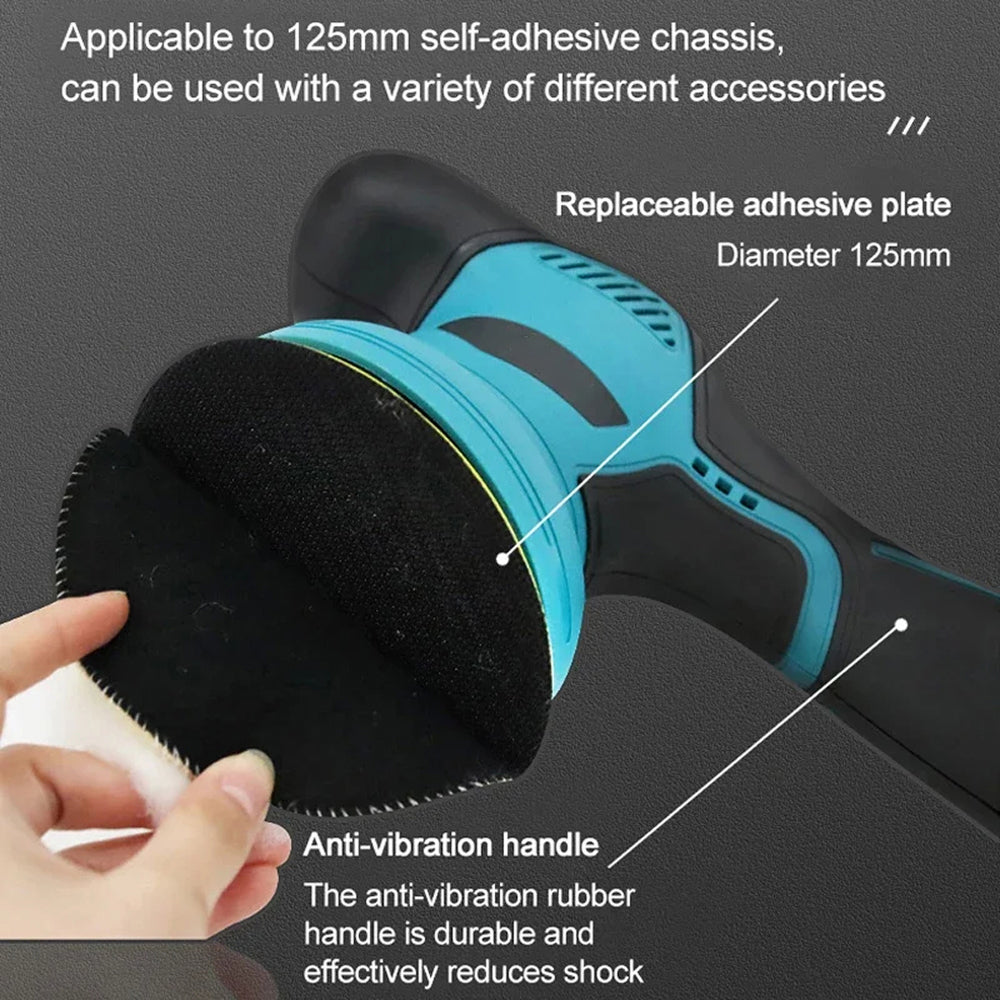 ShynexRo Cordless Dual-Action Car Polisher with 8 Speed Settings