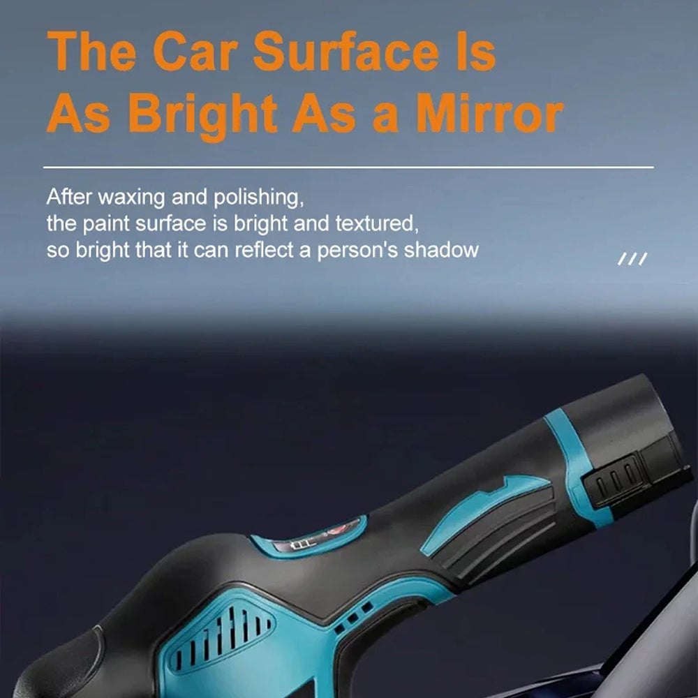 ShynexRo Cordless Dual-Action Car Polisher with 8 Speed Settings