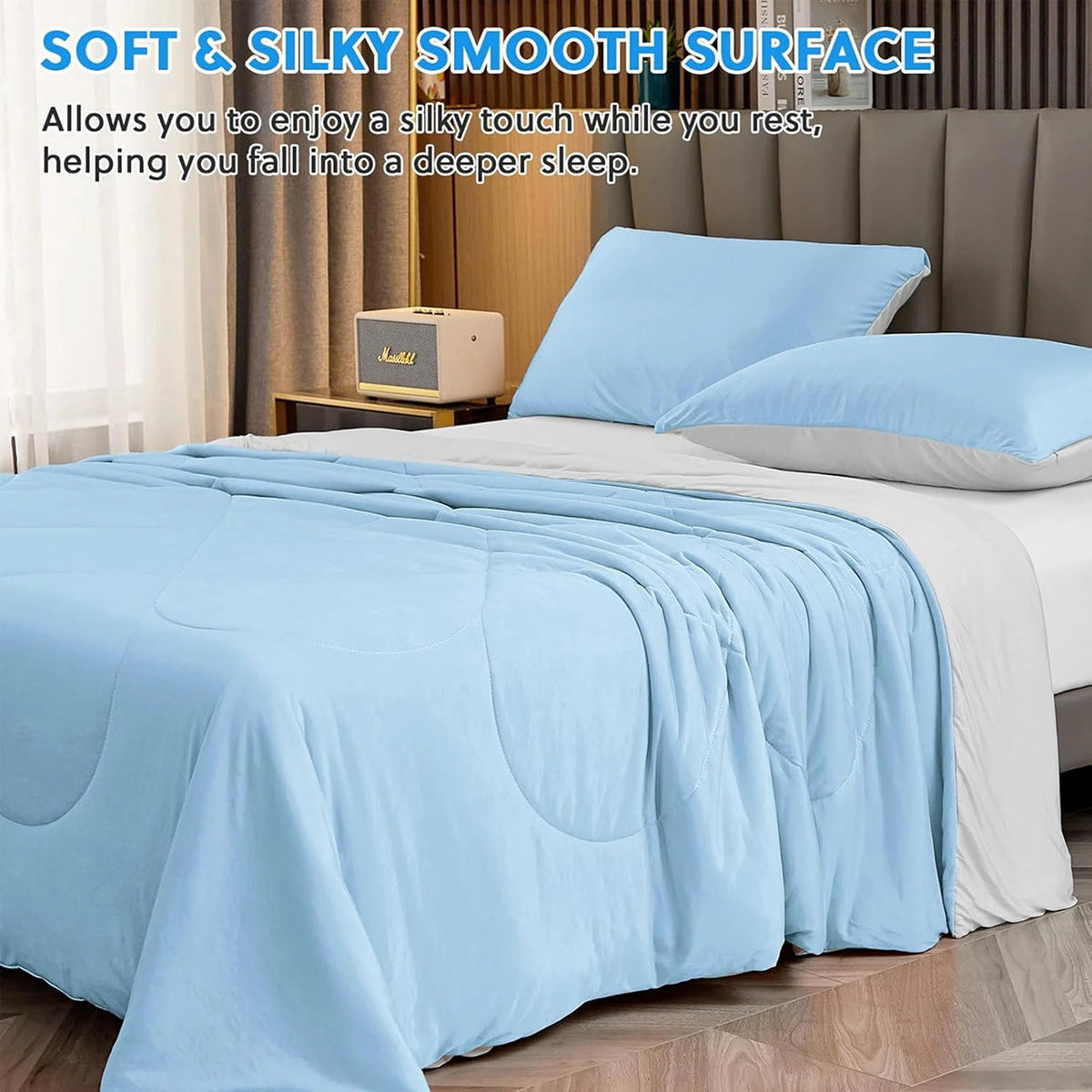 SomnaKool Q-Max 0.45+ Cooling Blanket for Hot Sleepers