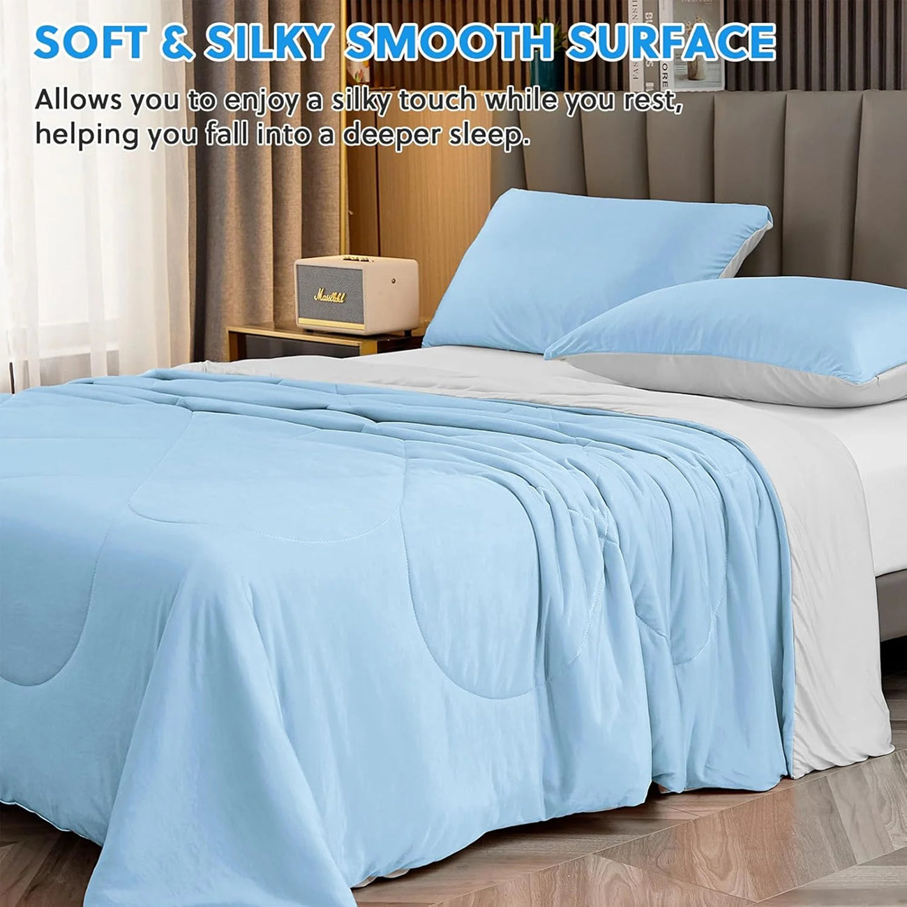 SomnaKool Q-Max 0.45+ Cooling Blanket for Hot Sleepers
