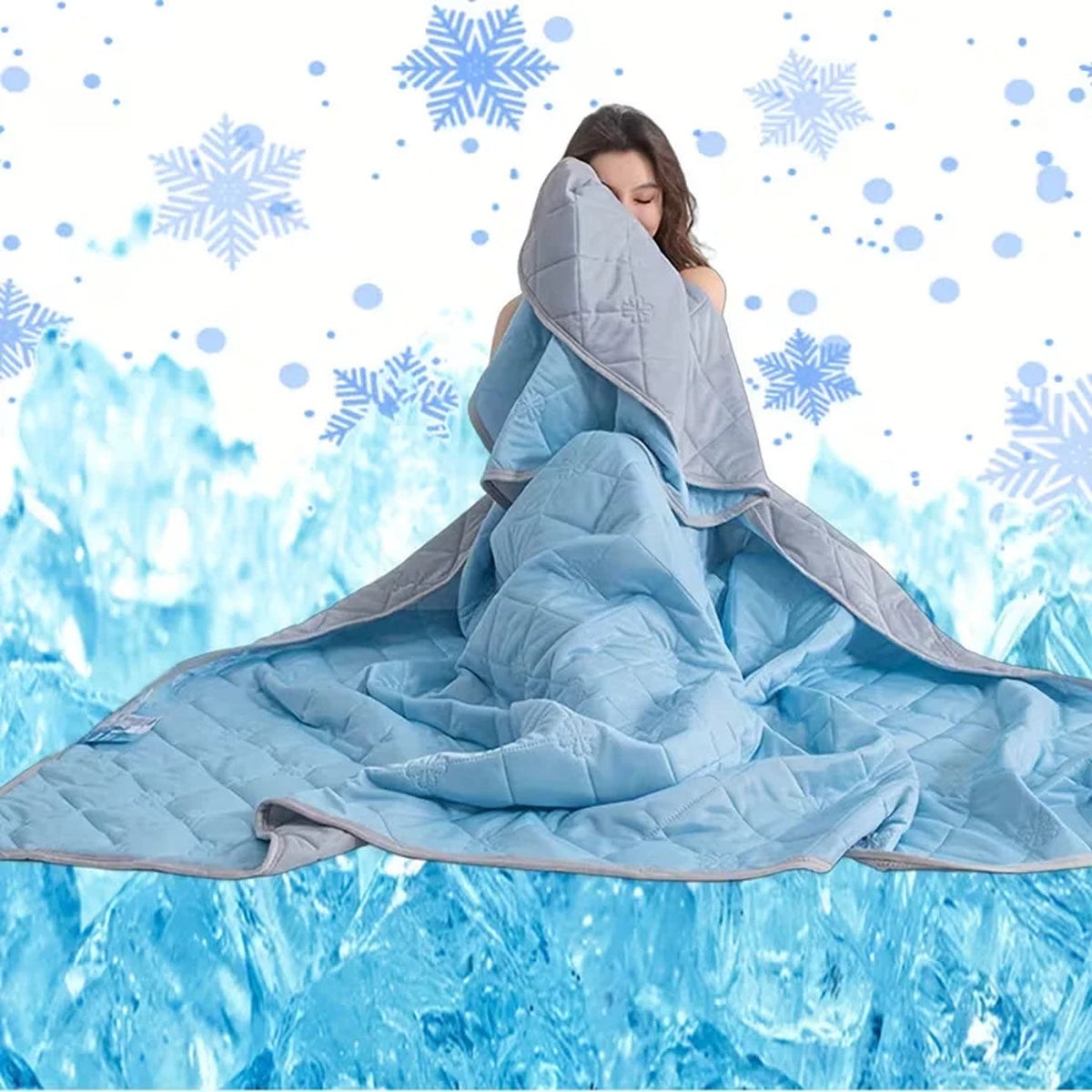 SomnaKool Q-Max 0.45+ Cooling Blanket for Hot Sleepers