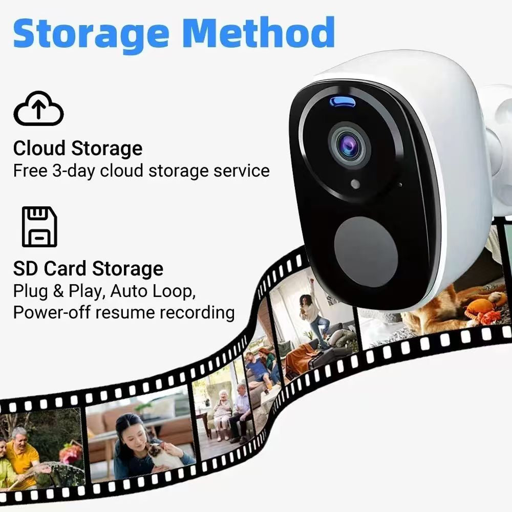 SuniSentry Solar Powered Outdoor Security Camera 3K HD