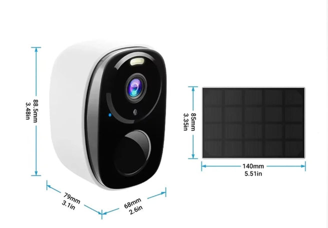 SuniSentry Solar Powered Outdoor Security Camera 3K HD