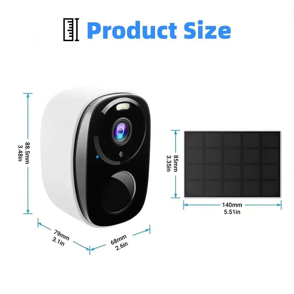 SuniSentry Solar Powered Outdoor Security Camera 3K HD