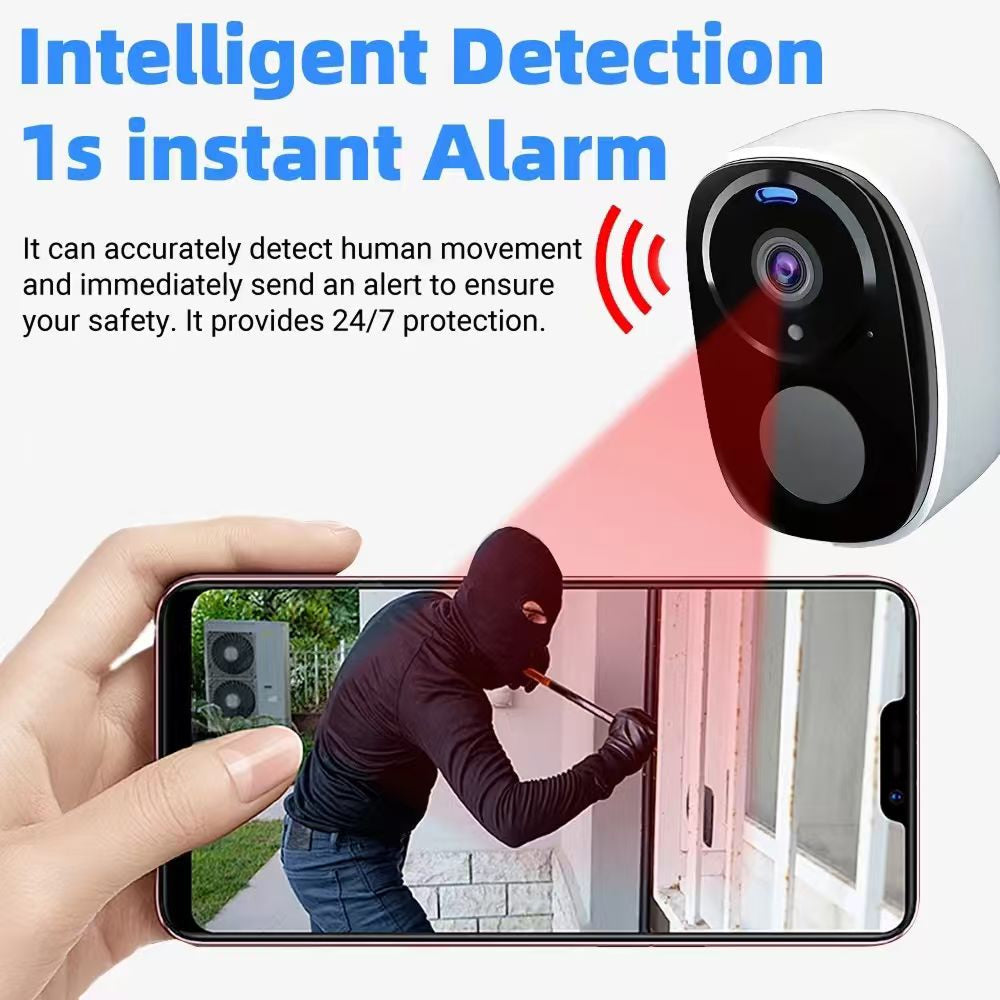 SuniSentry Solar Powered Outdoor Security Camera 3K HD