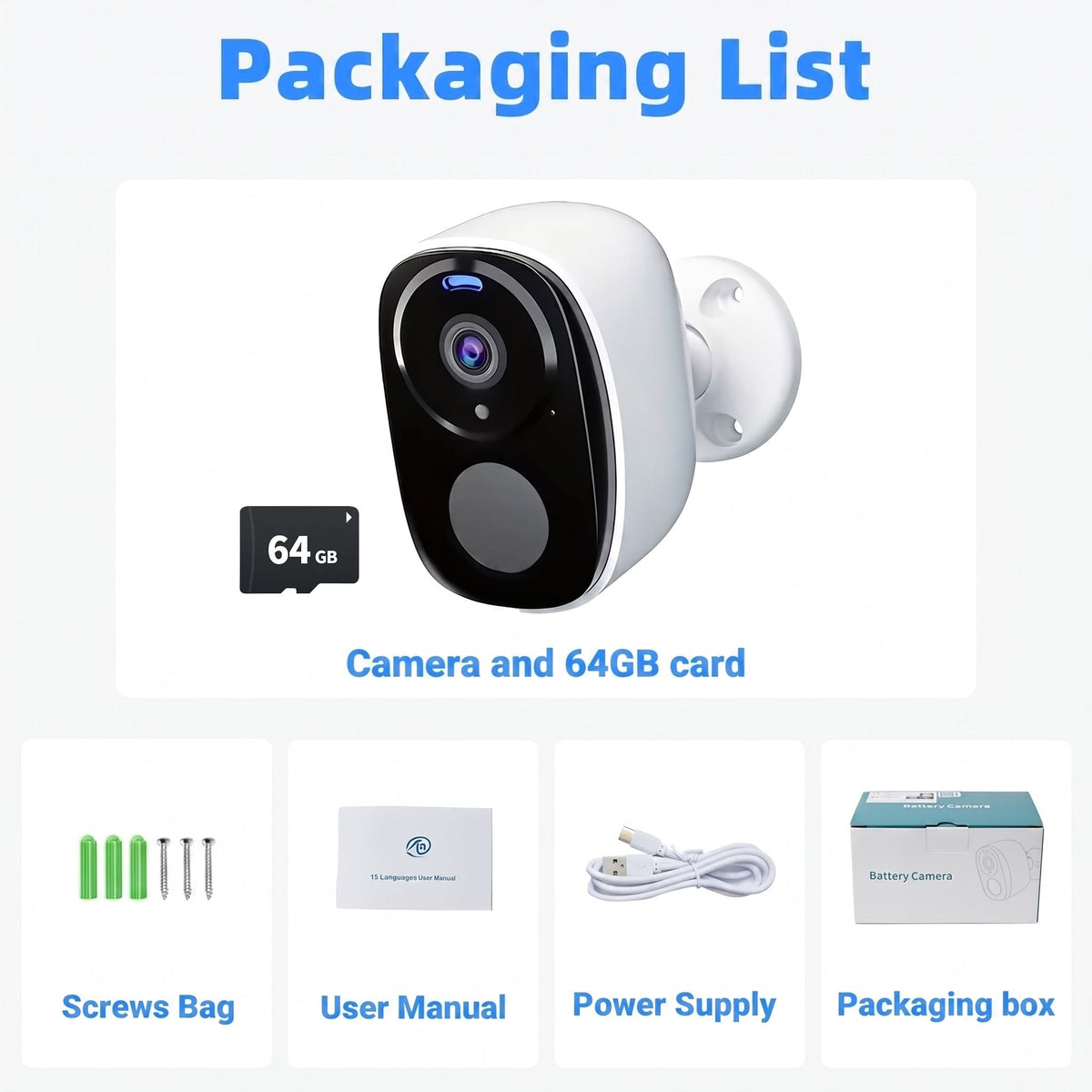 SuniSentry Solar Powered Outdoor Security Camera 3K HD