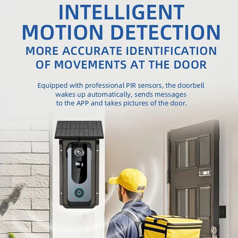 SunieCloak Solar Wireless Video Doorbell Security