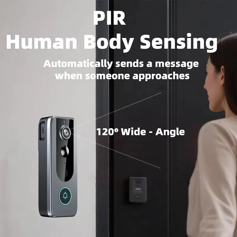 SunieCloak Solar Wireless Video Doorbell Security