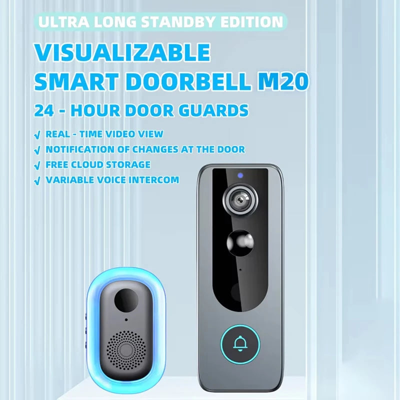 SunieCloak Solar Wireless Video Doorbell Security