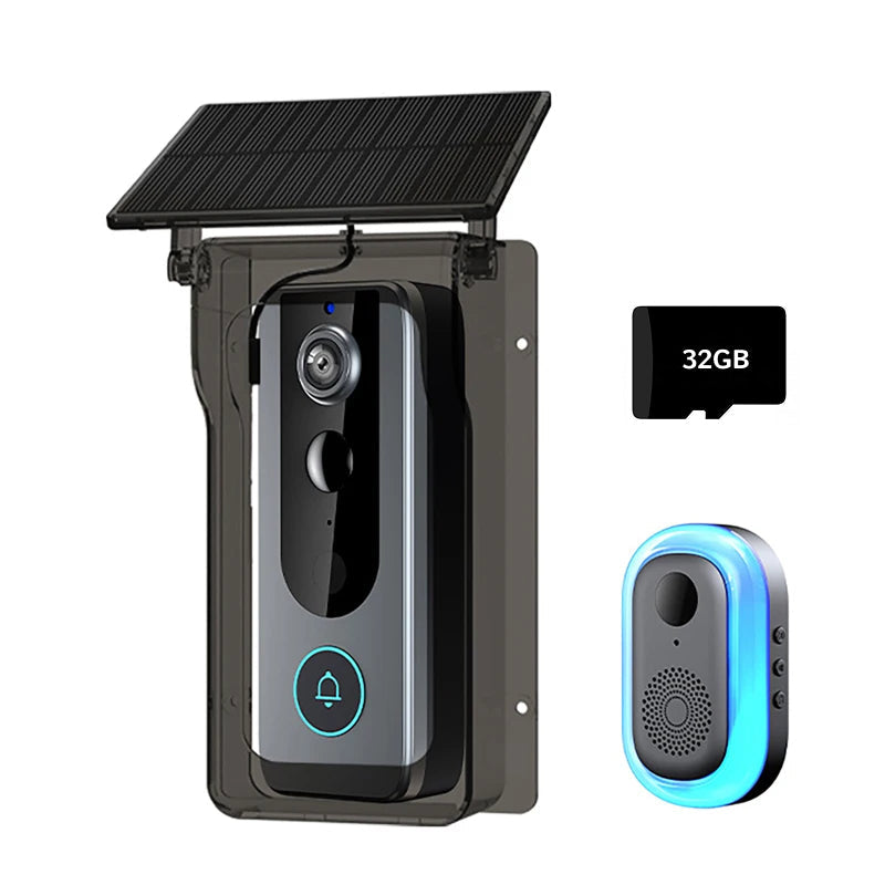 SunieCloak Solar Wireless Video Doorbell Security