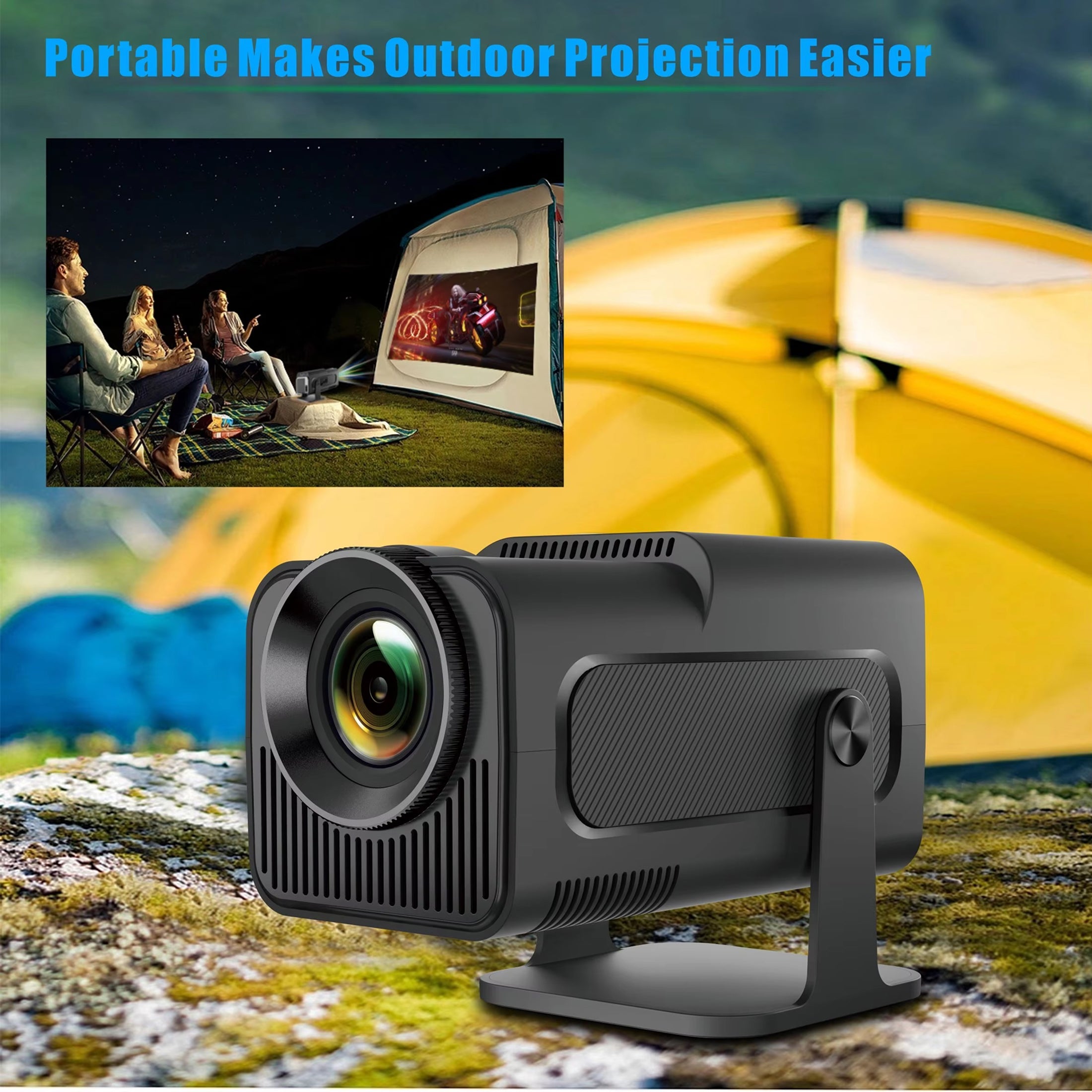 SuniiStage 1080p Smart Outdoor Projector with Android 11