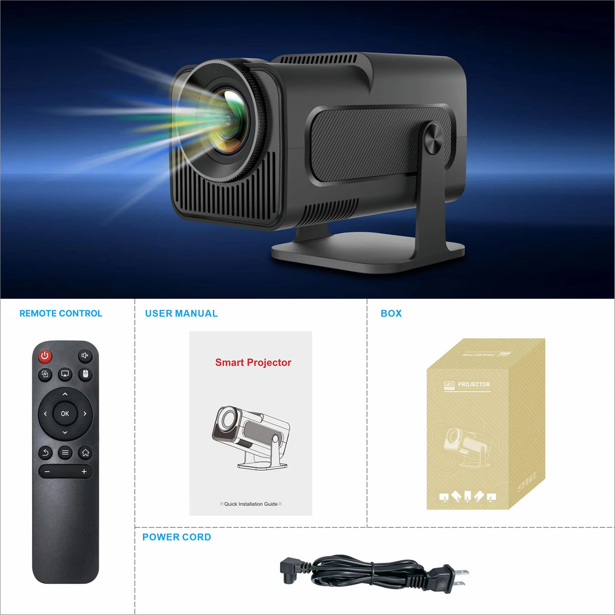 SuniiStage 1080p Smart Outdoor Projector with Android 11