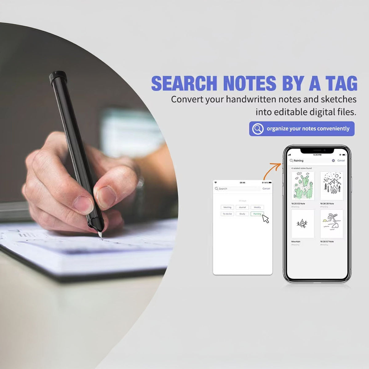 SynkaNote Digital Notepad for Smart Handwriting Capture and OCR